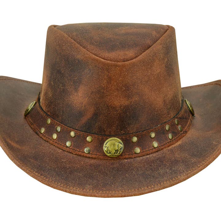Lesa collection inc - Wholesale Cowboy Hat - Unisex - Arizona Leather Hats for Men & Women Cowboy western style1