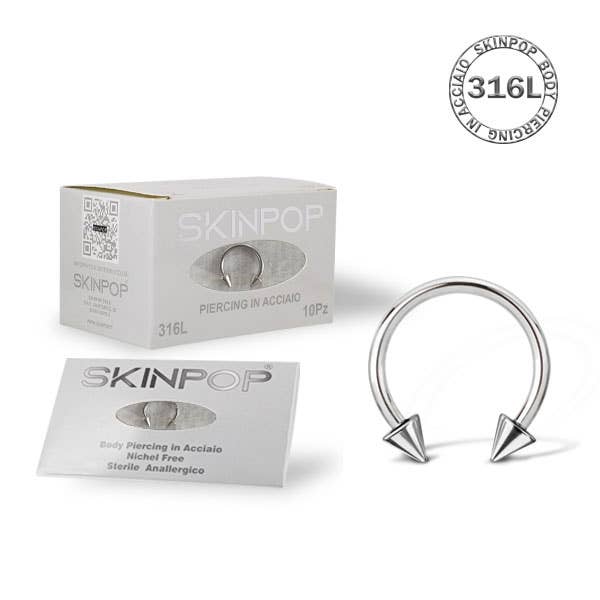 SKINPOP - Wholesale Single Earring - STERILE CIRCULAR BARBELL PIERCING FOR FIRST APPLICATION5