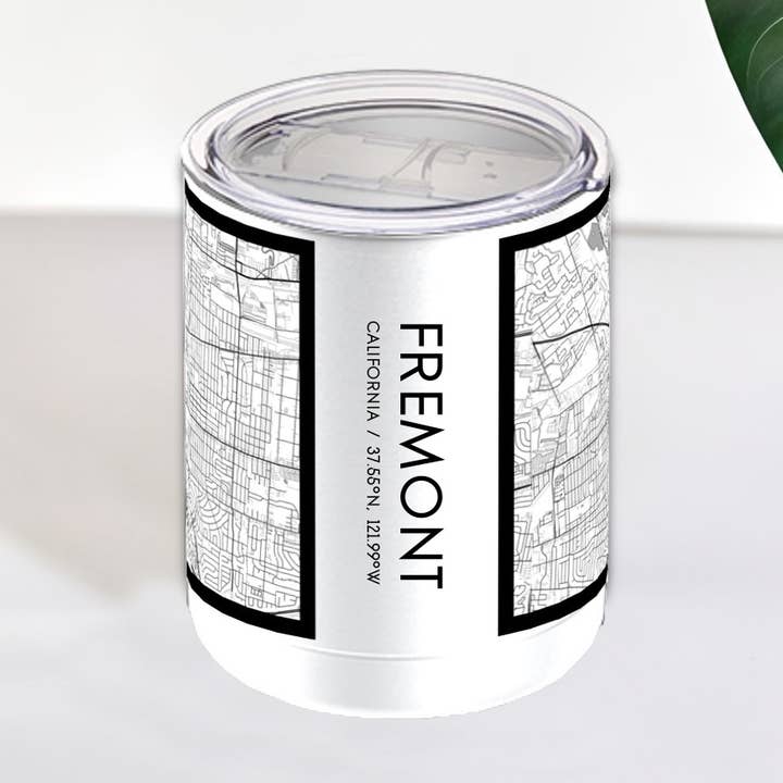 Fremont CA Kort Isoleret Kop i Klassisk for engroshandel hos JACE.design