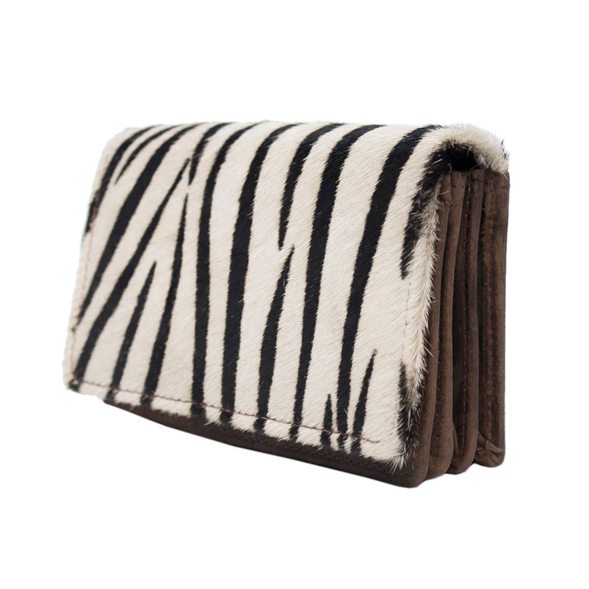 Arrigo - Wholesale Wallet - Women's - Dark Brown Leather Ladies Wallet - Animal Print - Arrigo12