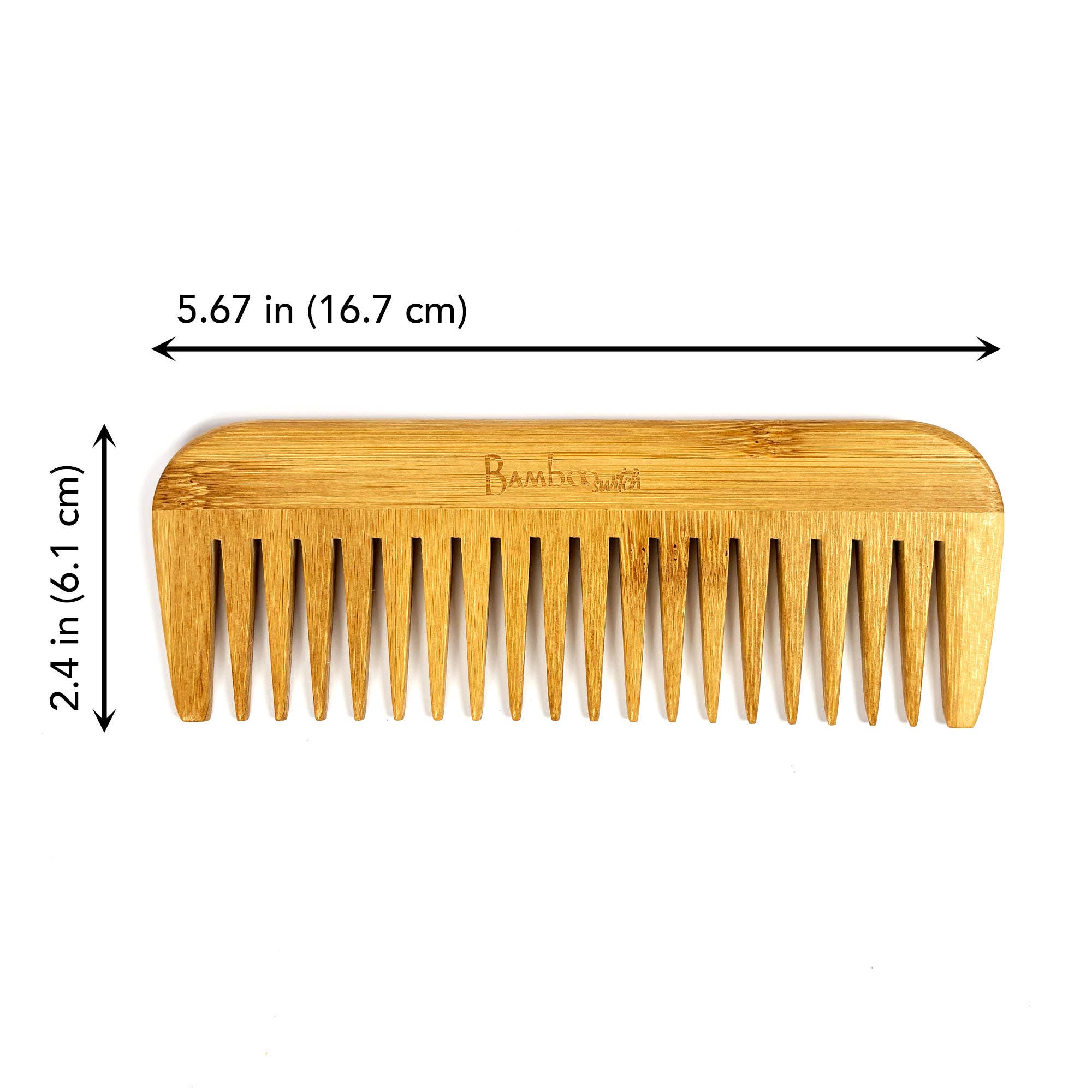 Bamboo Switch – wholesale Hårborste/kam – Pekad Bambu Bredtandad Kam | Julklapp Bestseller2