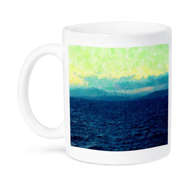 3dRose, Image of Lime Sky Aqua Clouds And Navy Water Off Of Haiti, Mug for wholesale by 3dRose