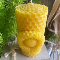 Thy Will Bee Done Apiary - Vendita all'ingrosso Candele regalo - Candela in cera d'api al girasole, candela in cera d'api biologica pura3