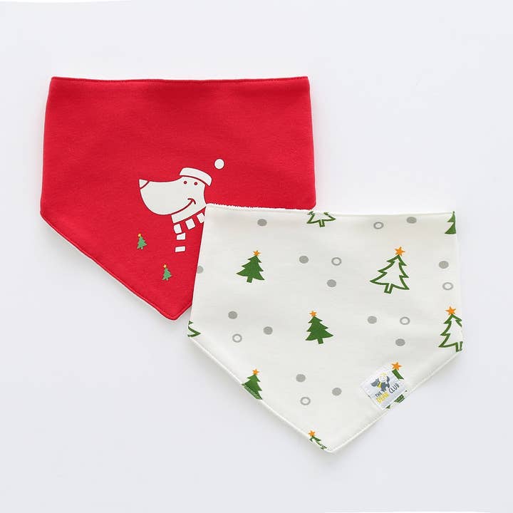 The Dear Club - Wholesale Bib - Baby - Baby Holiday Bibs Set of 2