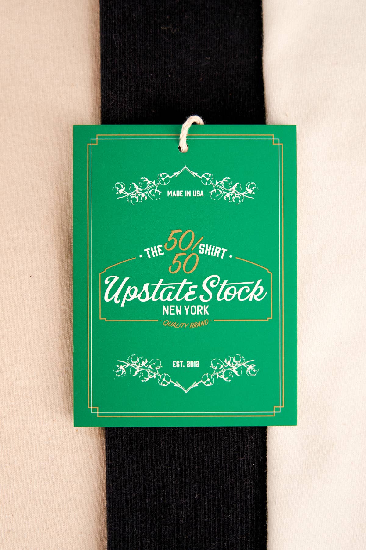 The 50/50 Upcycled Cotton Shirt - CLASSIC TEE - NATURAL  for wholesale on Faire5