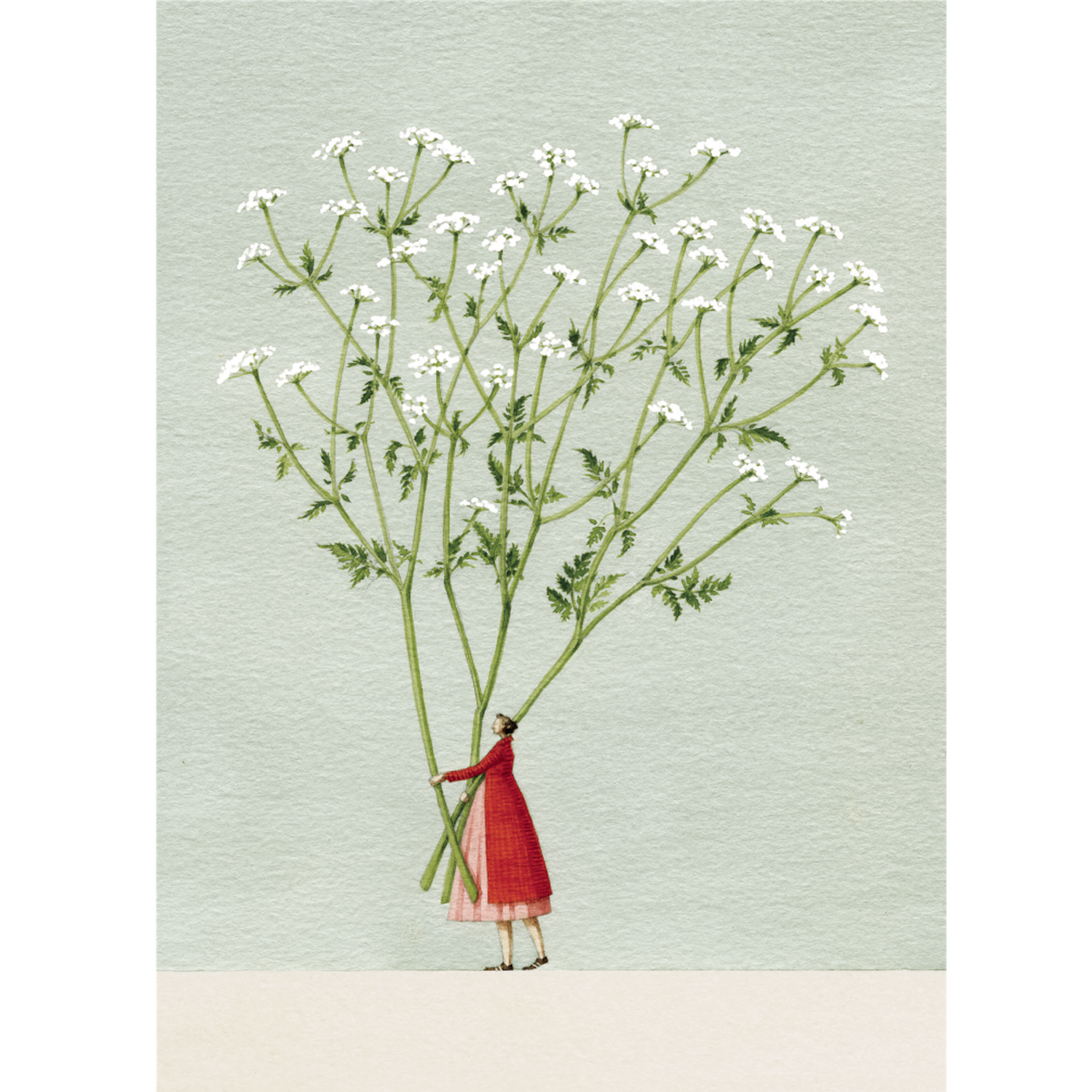 Hester & Cook - Stationery - Wholesale Everyday Greeting Card - Cow Parsley Card0