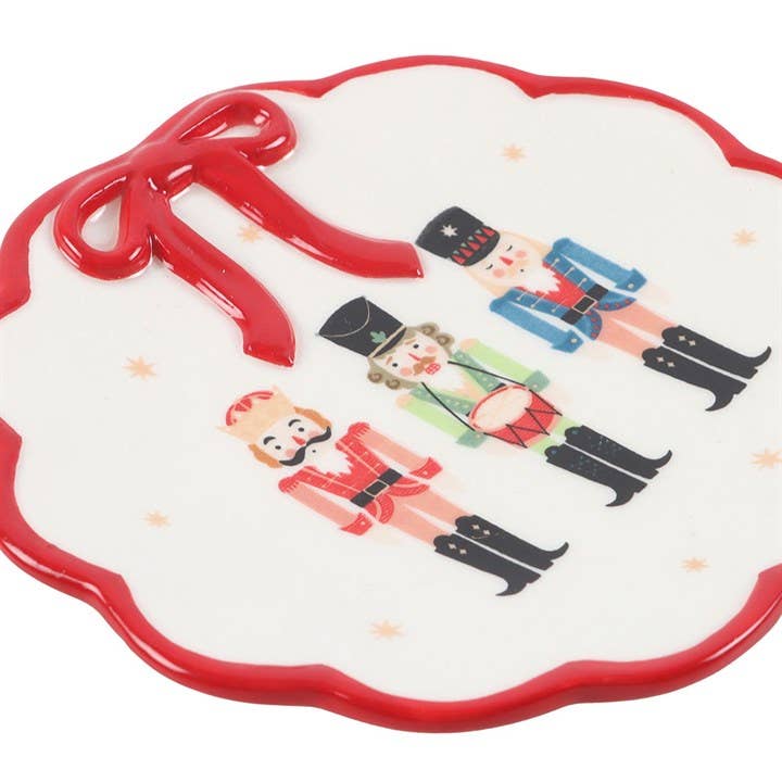 Something Different Wholesale – Großhandel Schmuckschalen – Weihnachtliche Schmuckschale mit Nussknacker und Schleife3