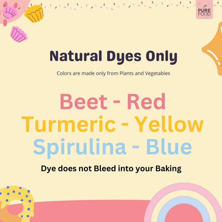 Pure Food by Estee - Wholesale Sprinkles - Rainbow All Natural Sprinkles - 5 OZ - Case of 124