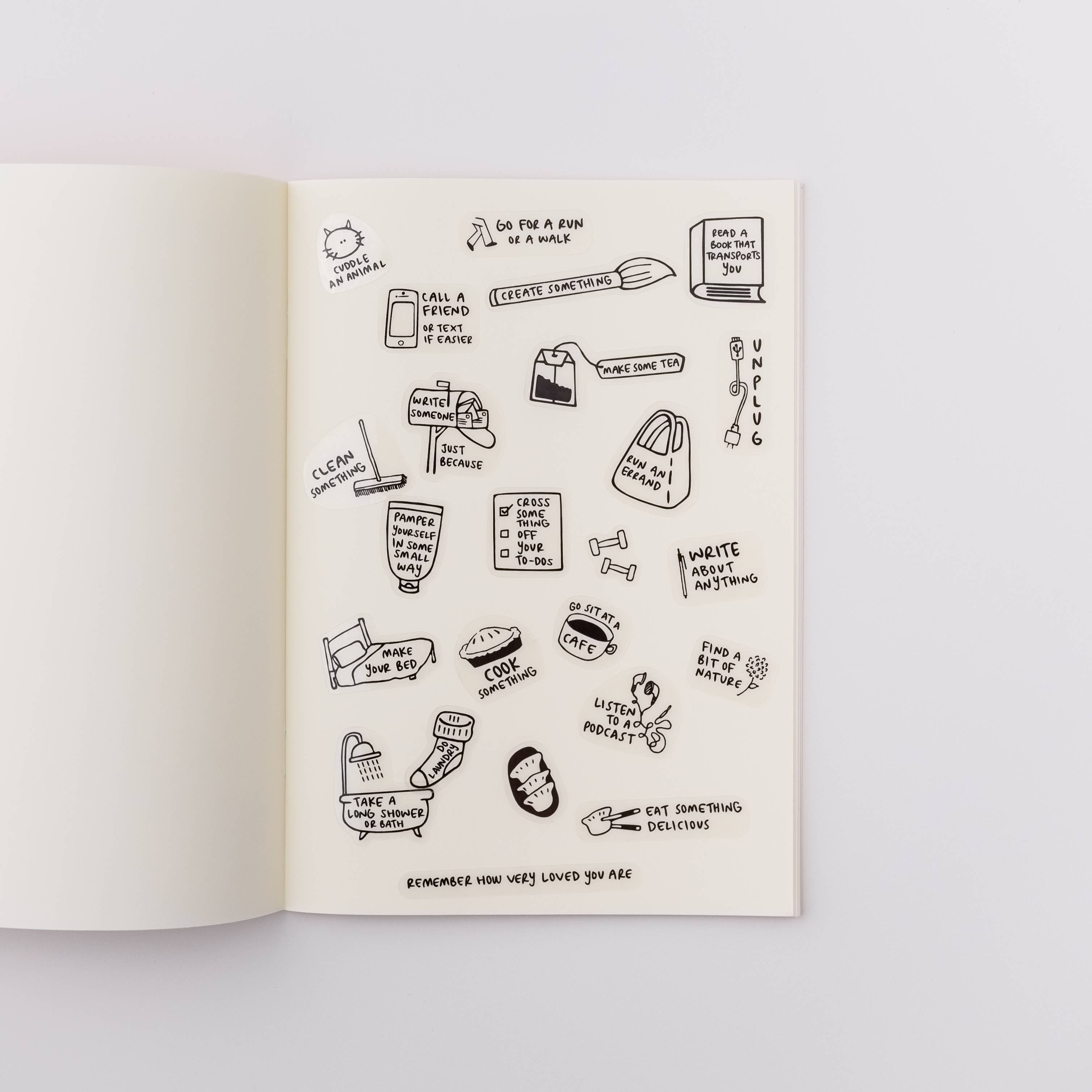 Kwohtations - Wholesale Sticker - Mental Health Sticker Sheet - Transparent Planner Stickers1