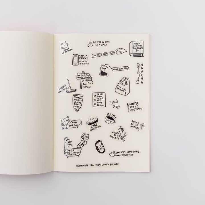 Kwohtations - Wholesale Sticker - Mental Health Sticker Sheet - Transparent Planner Stickers1