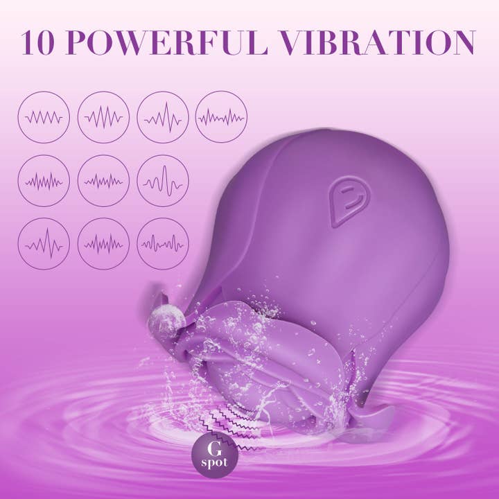 Playful Toy Wholesale - Wholesale Sex Toy - Rose Vibrator with 10 Modes of Flapping