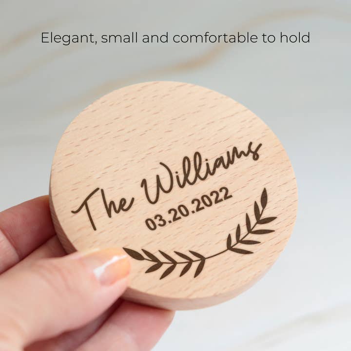 Famgraving - Wholesale Compact mirror - Custom engraved wooden compact pocket mirror4