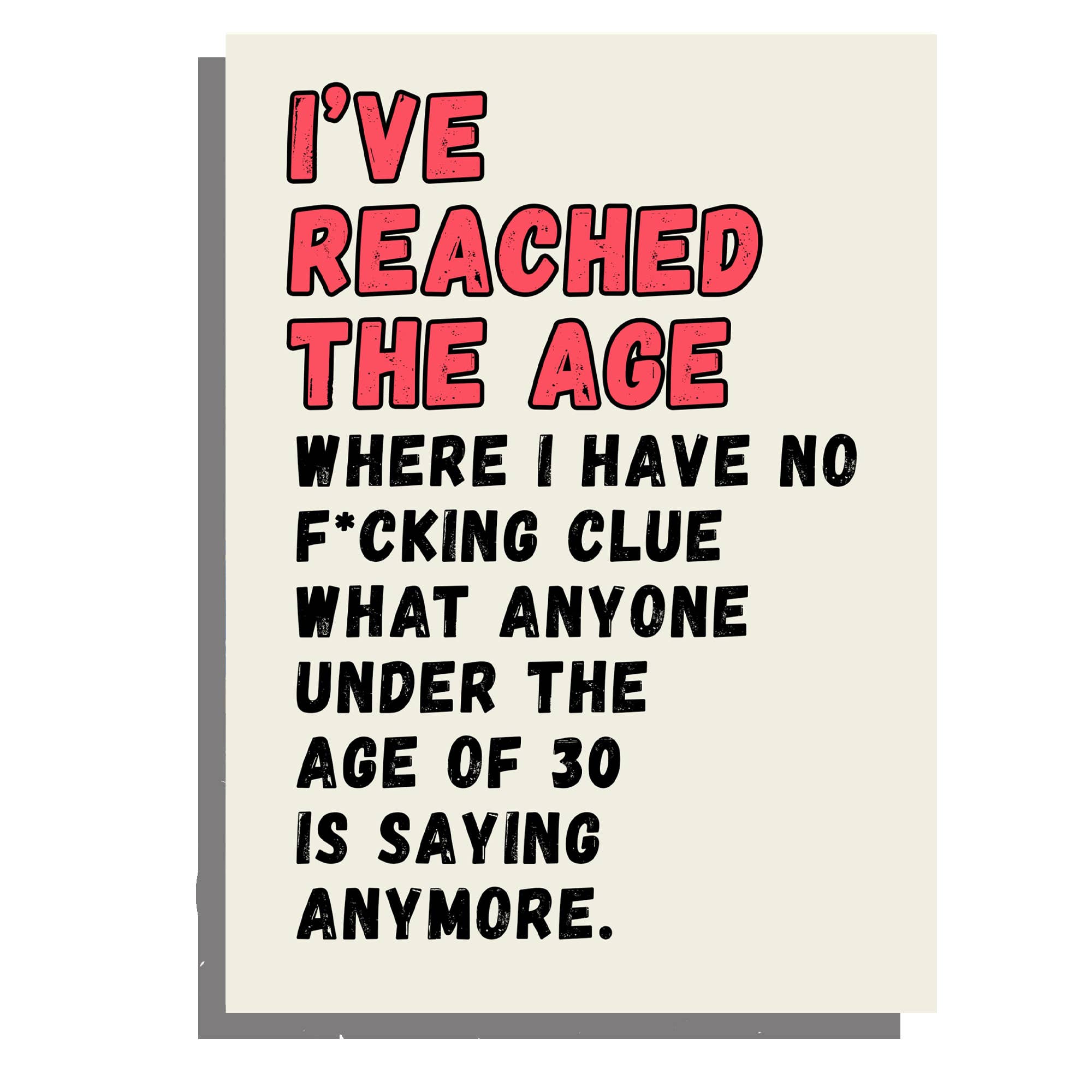 Go La La – wholesale Birthday card – Reached the Age - funny birthday card 0