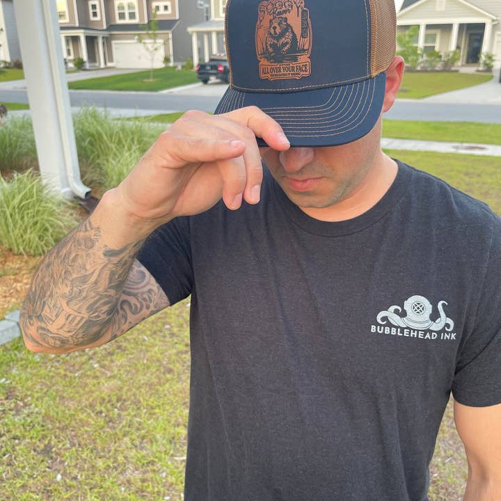 BUBBLEHEAD INK - Wholesale Trucker Hat - Unisex - Soggy Beaver BBQ Funny Richardson 112 Trucker Hat