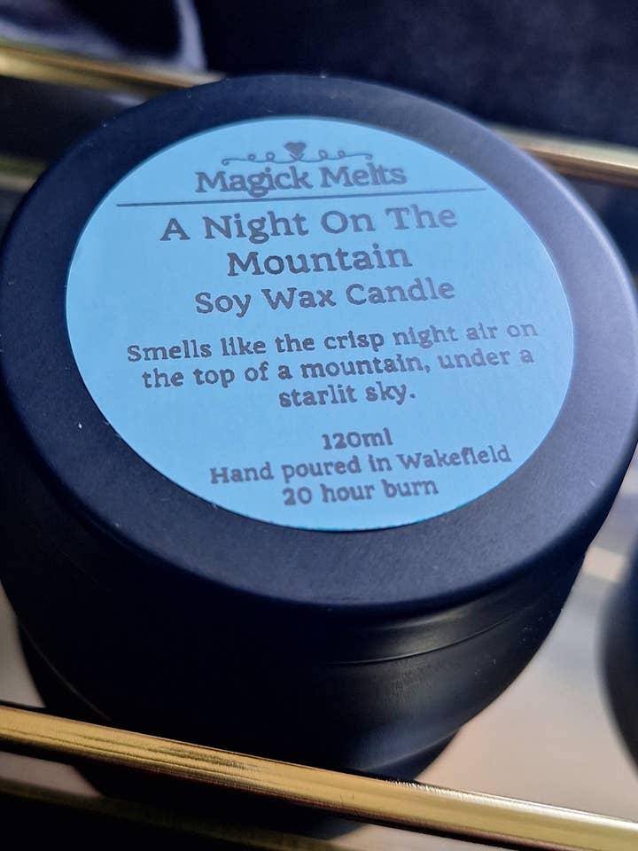 A Night on the Mountain "Night Court" Inspired Mini Candle. for wholesale by Magick Melts