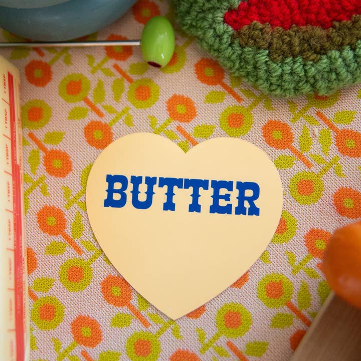 A Shop of Things - Wholesale Sticker - Butter Heart Sticker