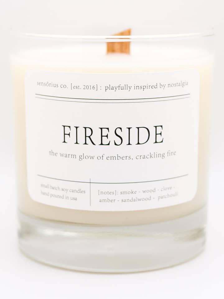 Fireside Kerze aus Sojawachs, 9 fl oz für den Großhandel von sensōrius co.