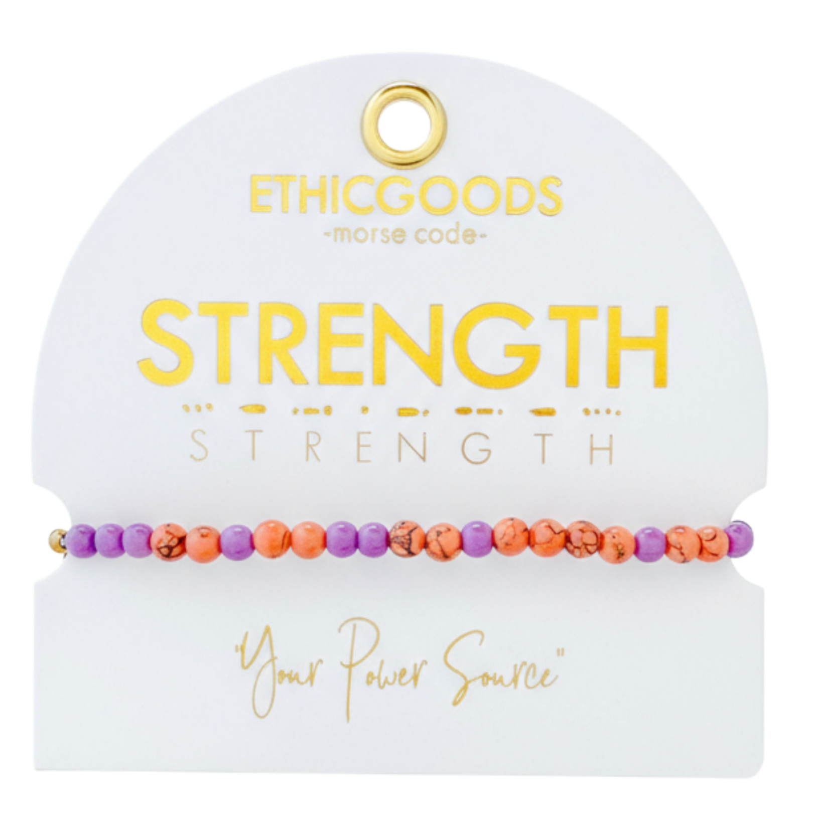 ETHICGOODS - Venta al por mayor Pulsera de cuentas - Pulsera Morse Code | STRENGTH4