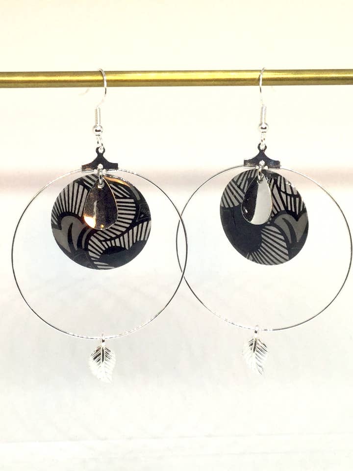 Altaï earrings in stainless steel for wholesale by Lilibellule