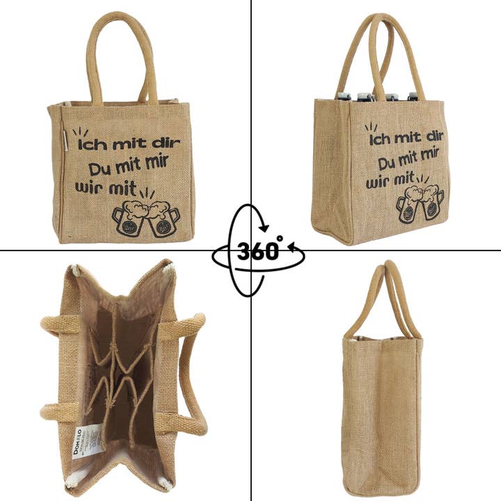 Sunsa - Wholesale Wine Tote - bottle bag. Vegan beer carriers or cans & bottle carriers20