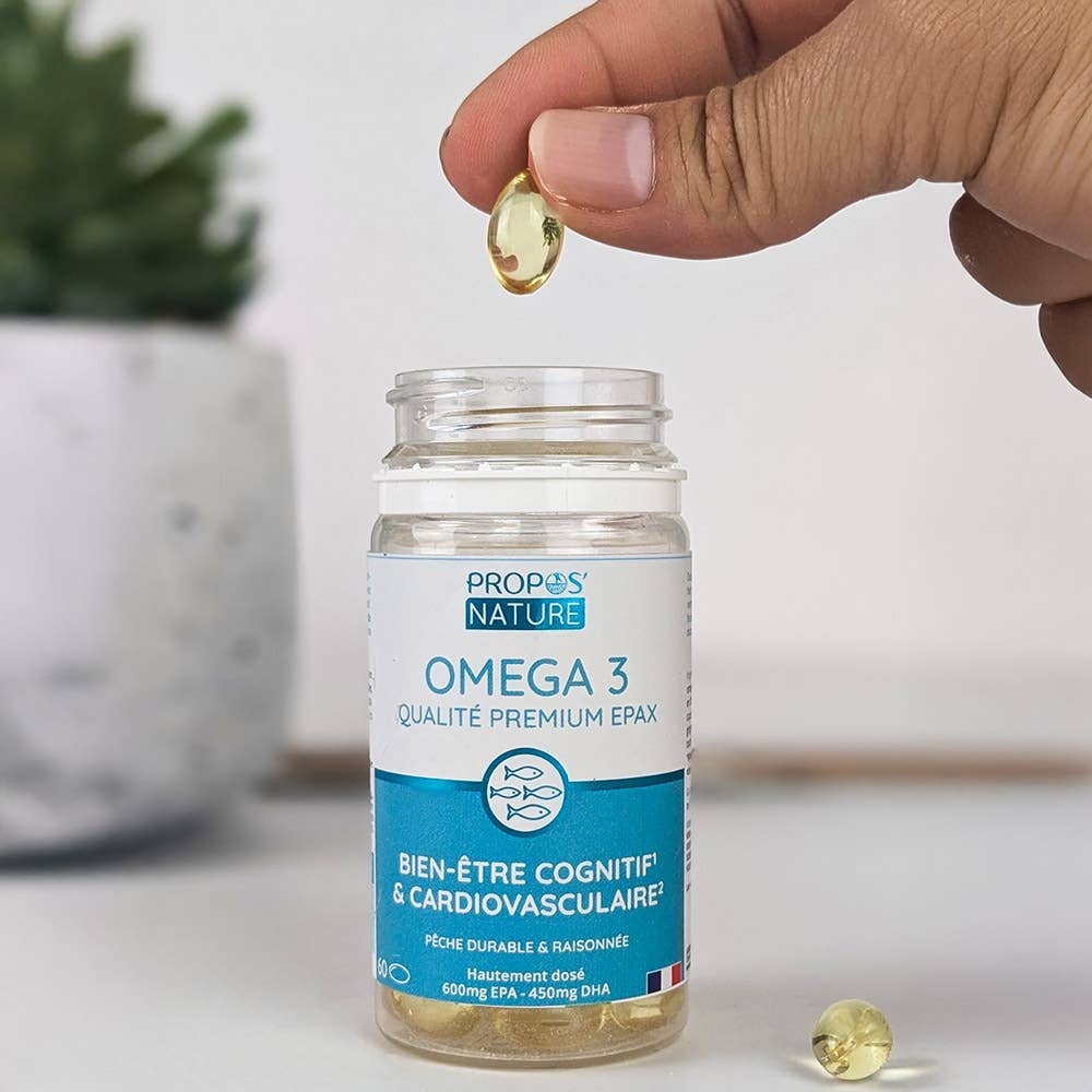 Propos'Nature - Vente Supplément oral/vitamine - Oméga-3 - Qualité Premium EPAX -  60 capsules2