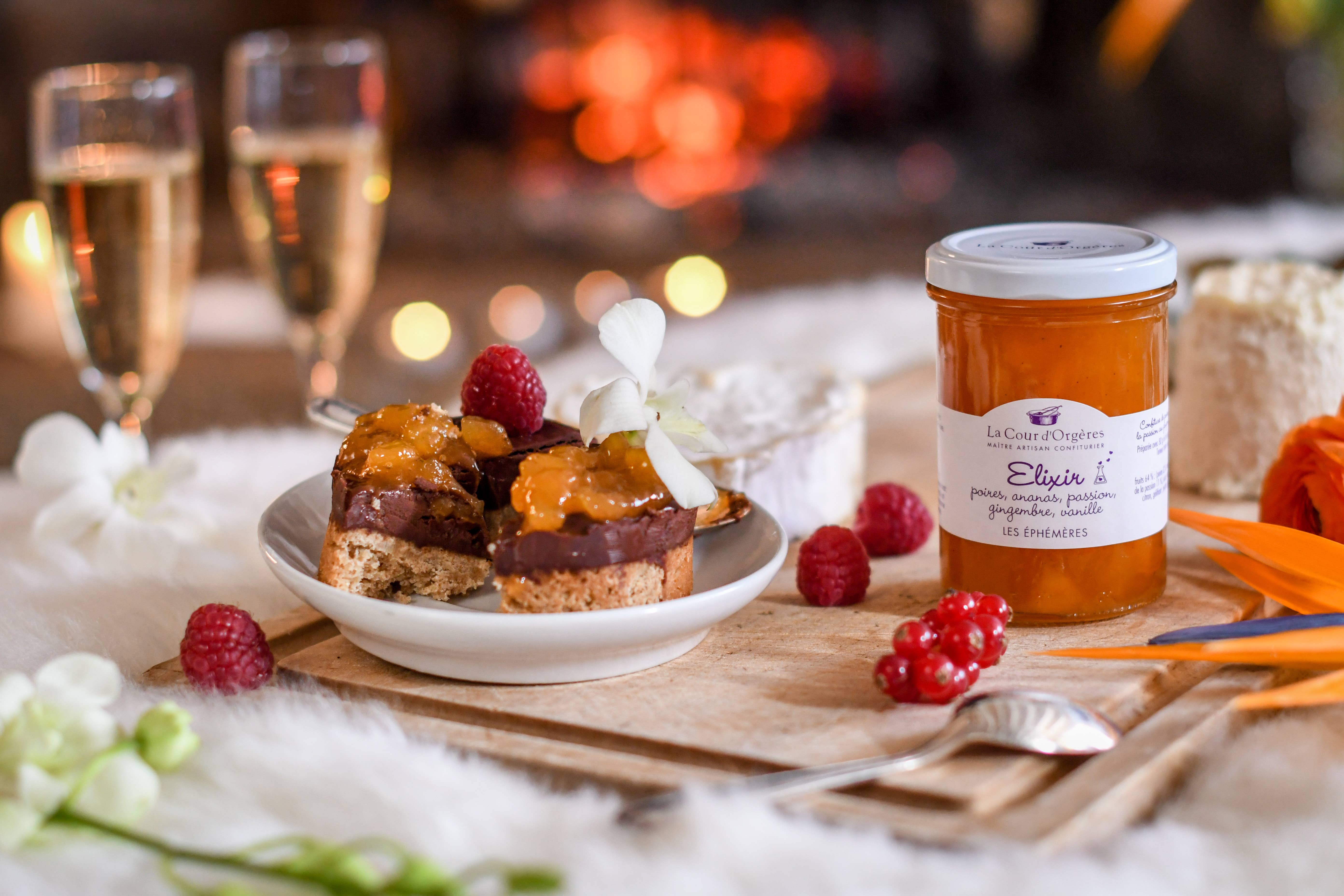 La Cour d'Orgères – Großhandel Marmelade/Gelee – Elixiermarmelade 240 g Birne, Ananas, Passionsfrucht, Ingwer...1