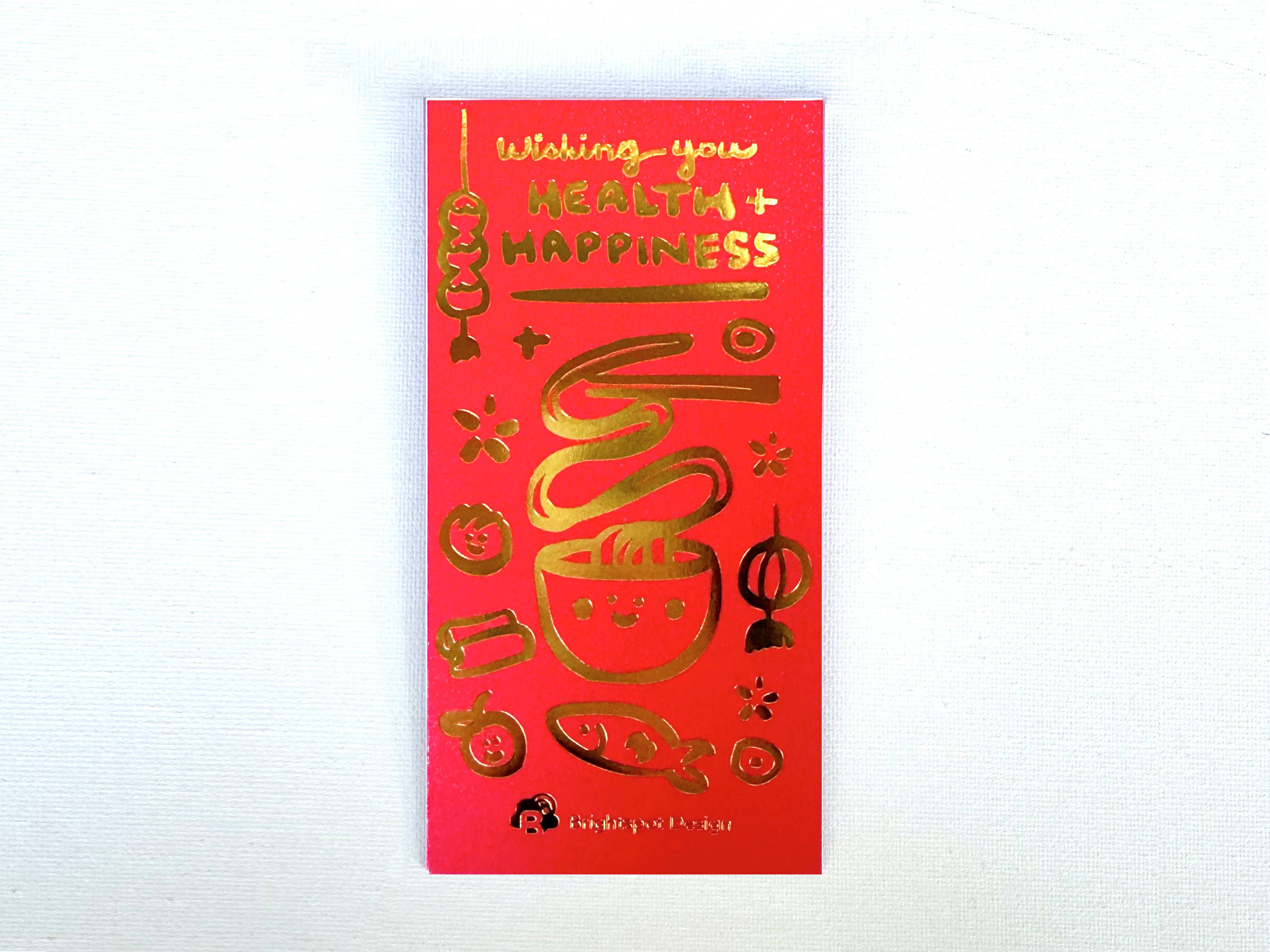 Noodle New Year Red Envelopes for wholesale by Brightspot Design