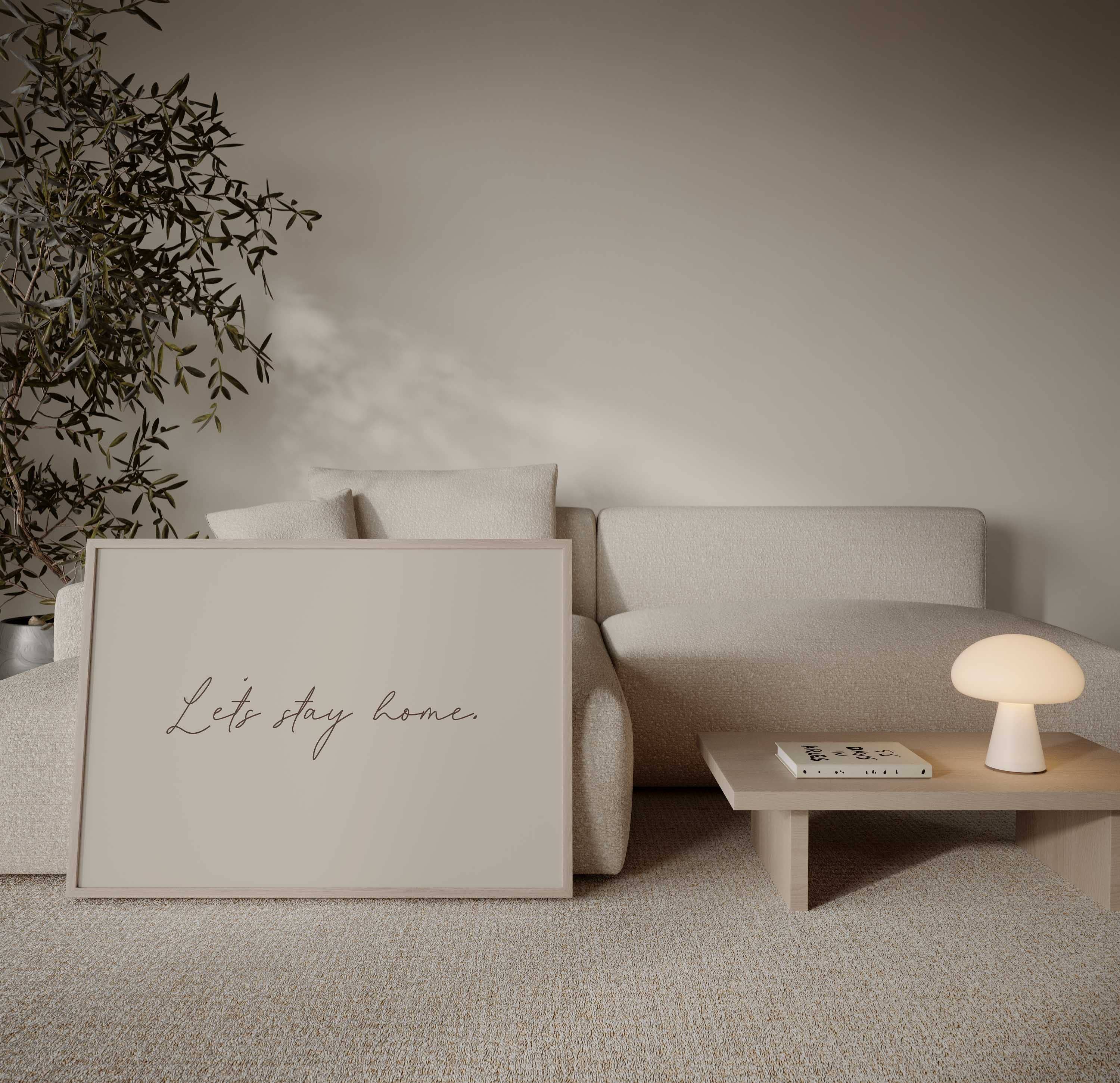 D'LUXE PRINTS - Wholesale Art Print - Let's Stay Home Print3