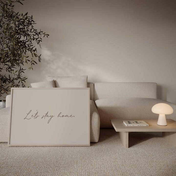 D'LUXE PRINTS - Wholesale Art Print - Let's Stay Home Print3