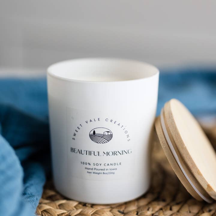 Sweet Vale Creations – Großhandel Kerze im Glas / gefüllte Kerze – Schöne Morgen-Soja-Ker2