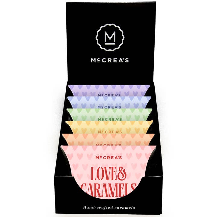 McCrea's Candies - Wholesale Caramel - Love & Caramels Pillow Boxes - On sale NOW! 10% off