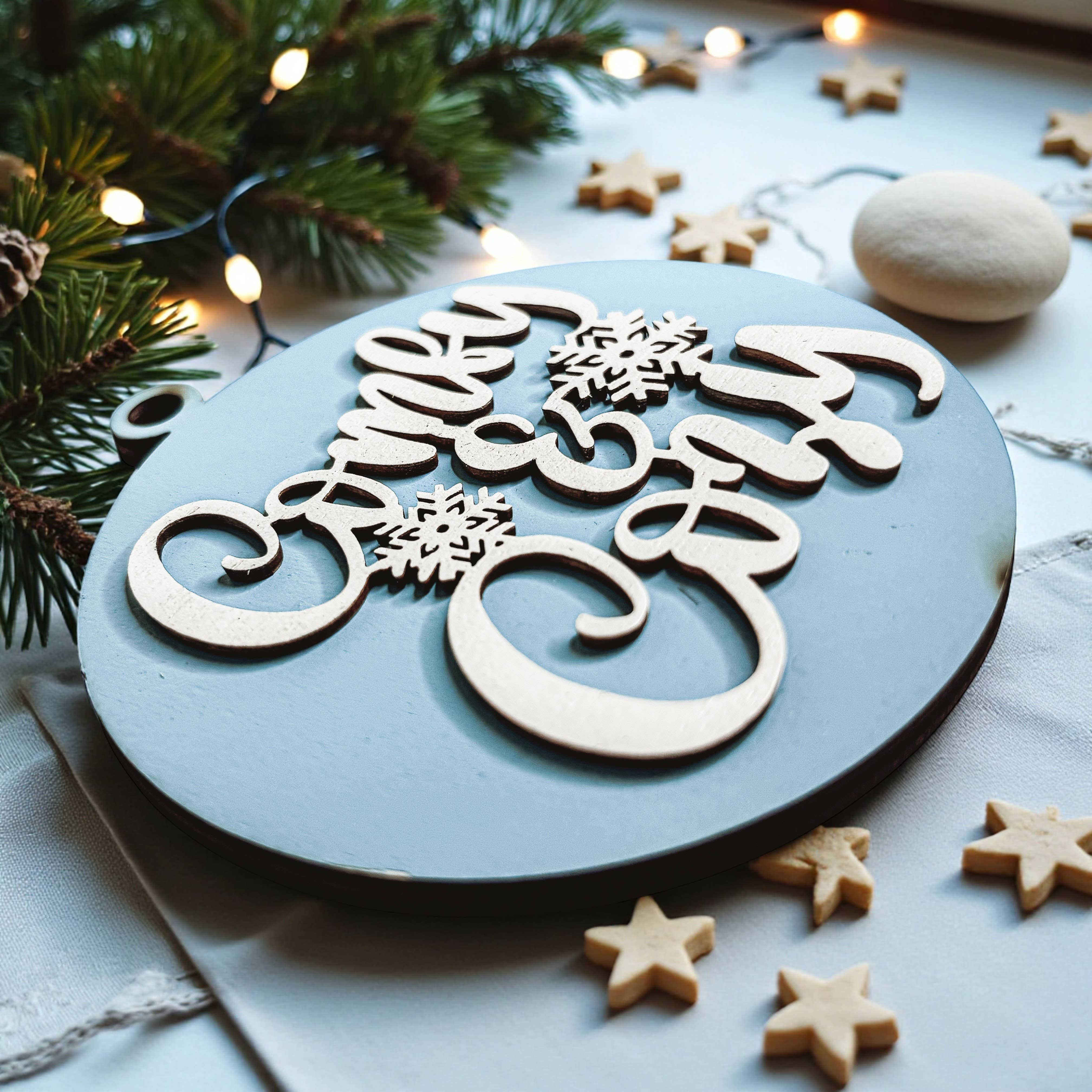 Gia Roma - Wholesale Ornament - Hanging Christmas Decor + Handmade Wooden Ornament Funny24