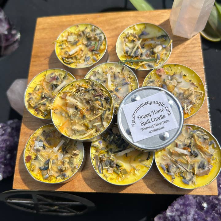 You Are Uniquely Magic - Wholesale Tea Light Candles - Happy Home, To Bring Peace Tealight Spell Candles4