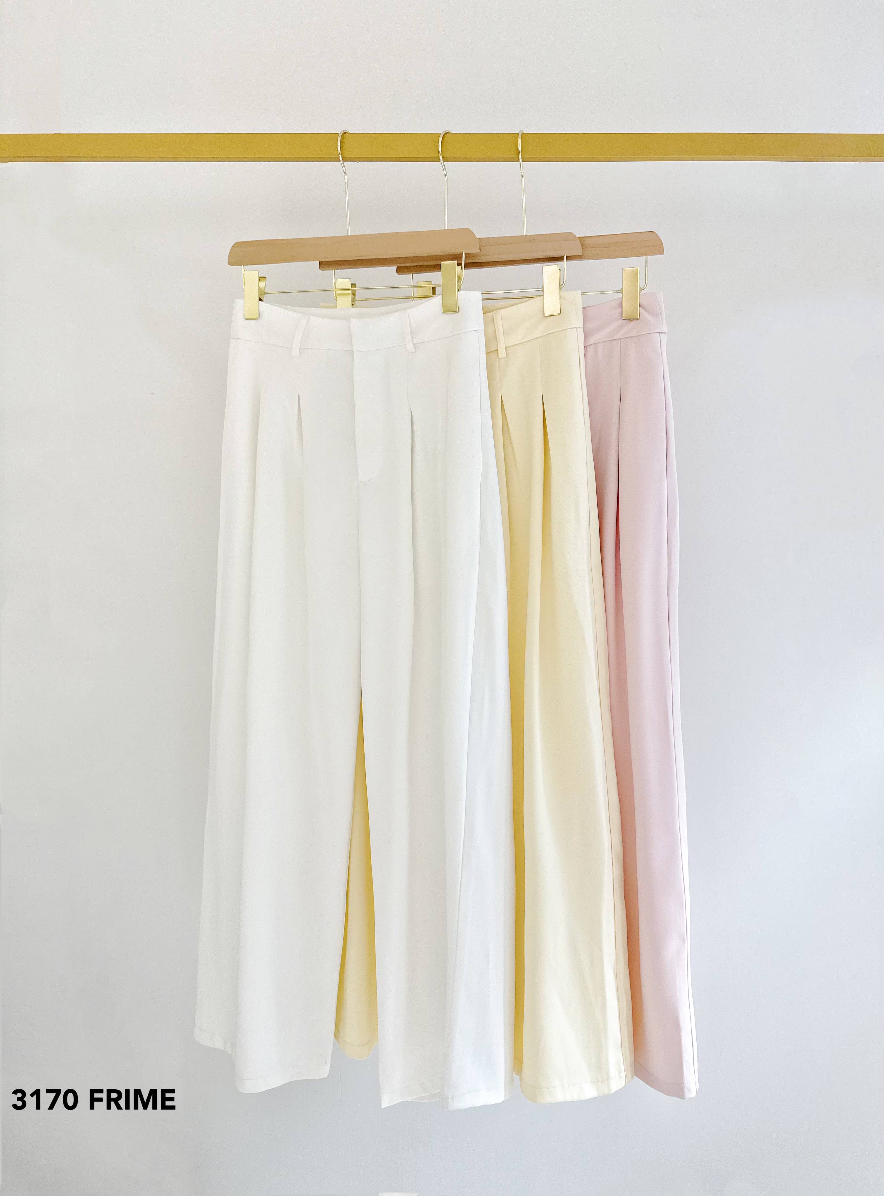 Frime - Vente Pantalon – femme - Pantalon palazzo plissé - 3170 10