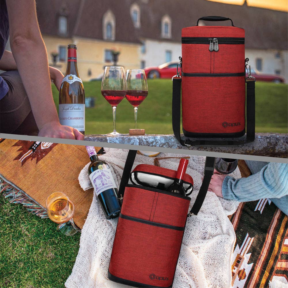 OPUX – Großhandel Weintasche – Weintragetasche für 2 Flaschen56