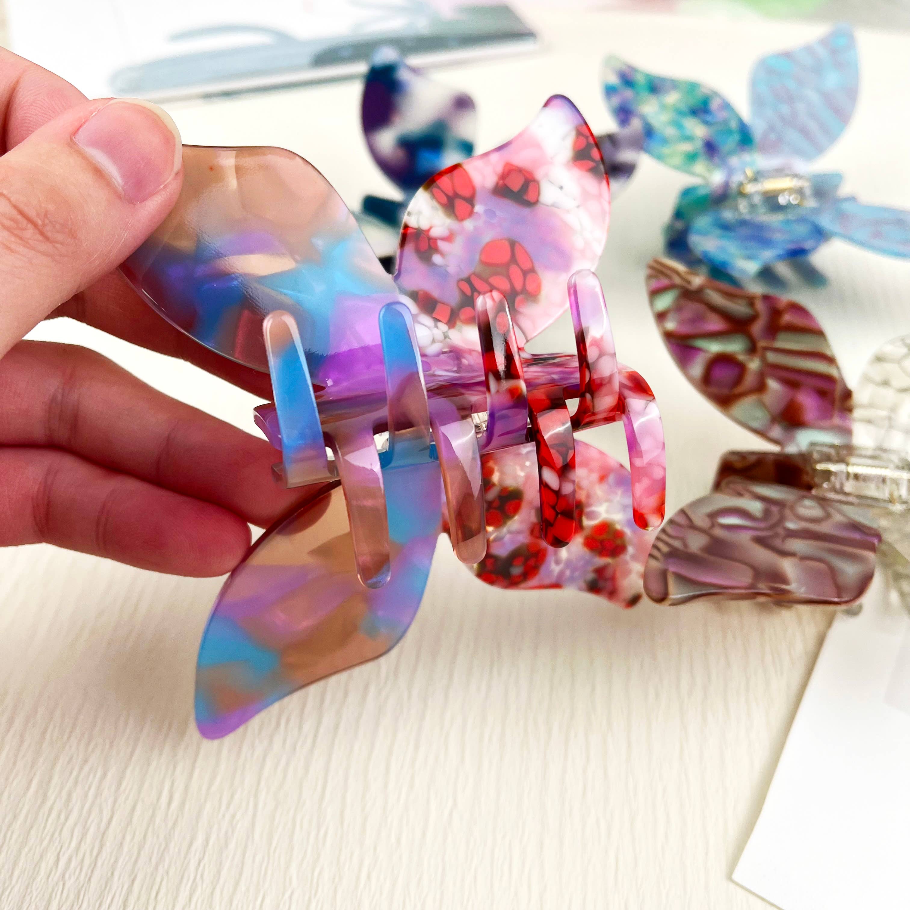 TheDivaSoap – wholesale Hair clip – Women’s – Acetate Butterfly Hair Claw Clip7