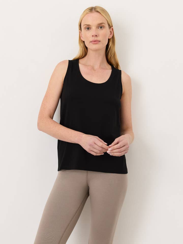 Débardeur essentiel luxe à encolure dégagée pour femme pour la vente par Pact