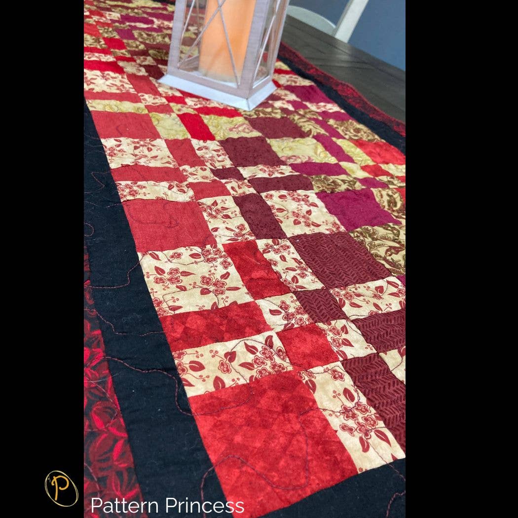 Pattern Princess - Wholesale Table Runner - Afternoon Tea Four Patch Table Runner Pattern 5