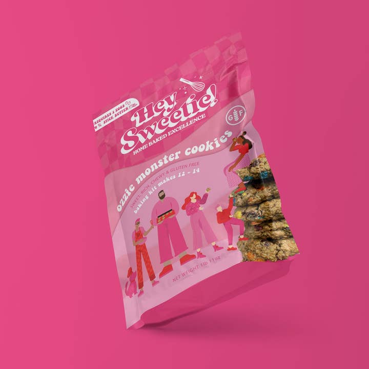 Ozzie Monster Cookies (GF) for wholesale by Hey, Sweetie! Baking Mixes
