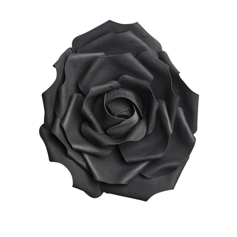 Alchemy England – wholesale Artificial flowers – Large Black Rose Head (Artificial Flowers)0