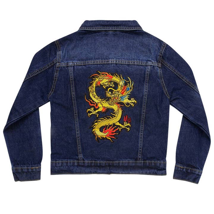 Jeansjacke Dragon für den Großhandel von Cat in the Hood