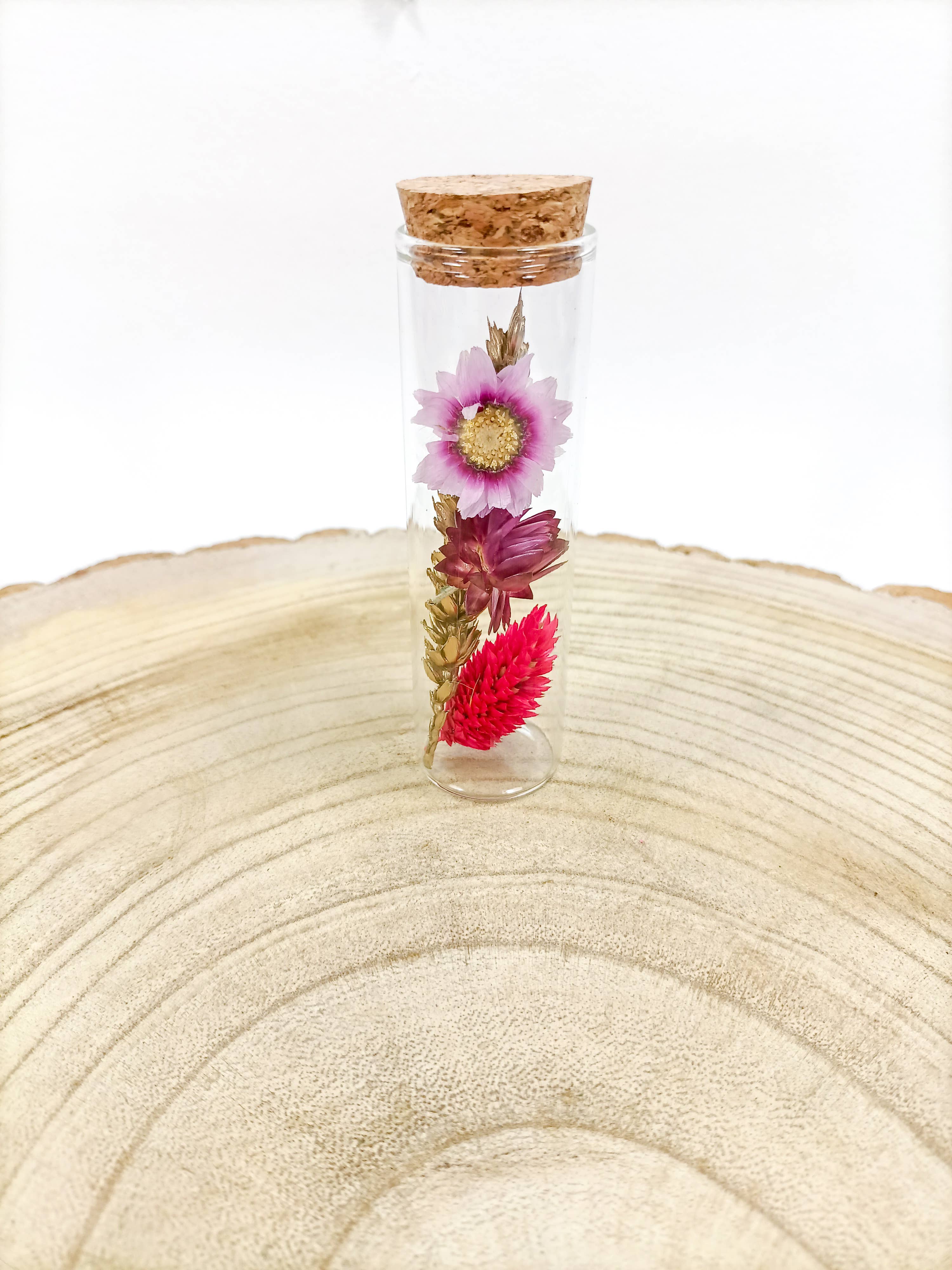DRYdecorations - Wholesale Dried/Pressed Flowers - Droogbloemen in fles collectie COLD PINK4