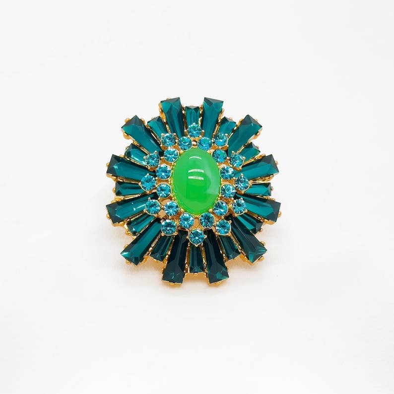 Zenthaven – wholesale Brooch – Elegant Vintage Deco & Art Deco Brooches, Zircon, Green & Party Brooches for Weddings and Special Occasions1