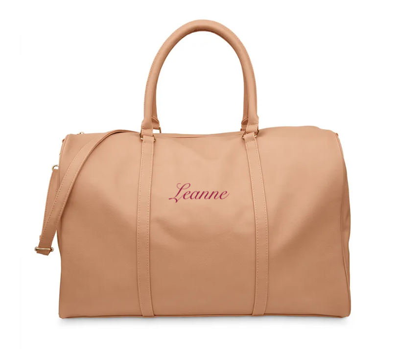 Weddingstar Inc. - Wholesale Duffel- en weekendtas - Dames - Weekenderreistas van imitatieleer voor dames - lichtbruin3