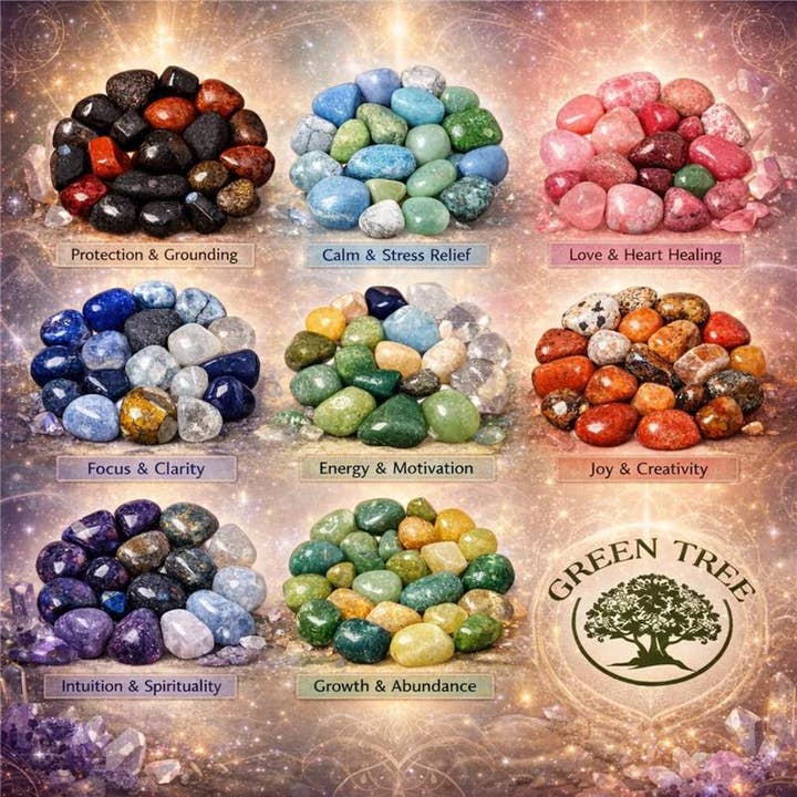 Green Tree – wholesale Spiritual stone/crystal – Green Aventurine 'A' Tumbled Stones 200 gr2