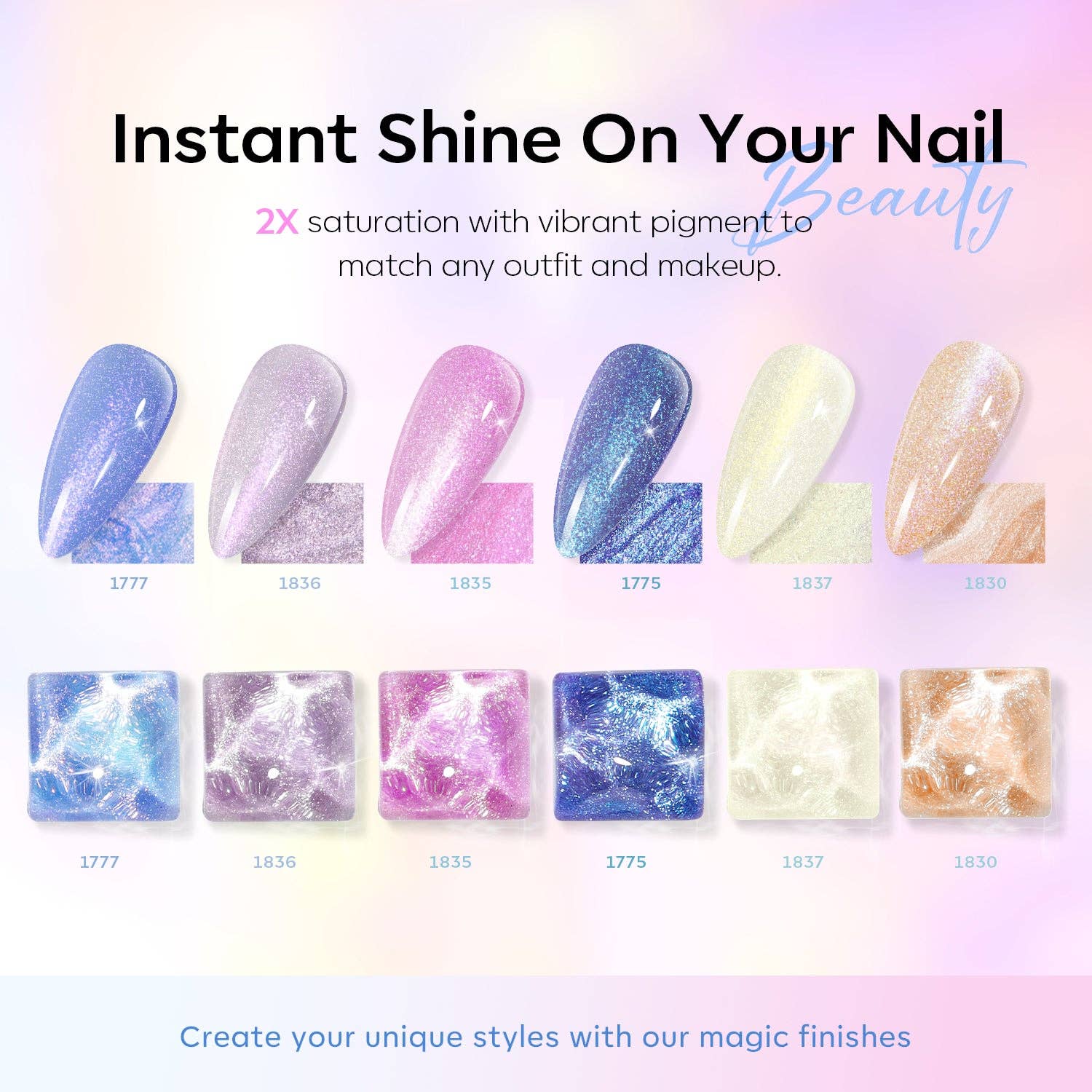Modelones - Wholesale Nail Polish Set - Enchanted Hues - 6 Shades Gel Nail Polish Set3