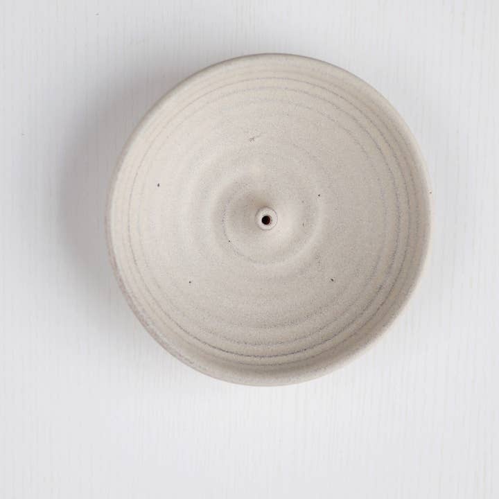 Gravesco Pottery - Wholesale Incense Holder - Incense Burner in Cream | Modern Handmade Pottery6