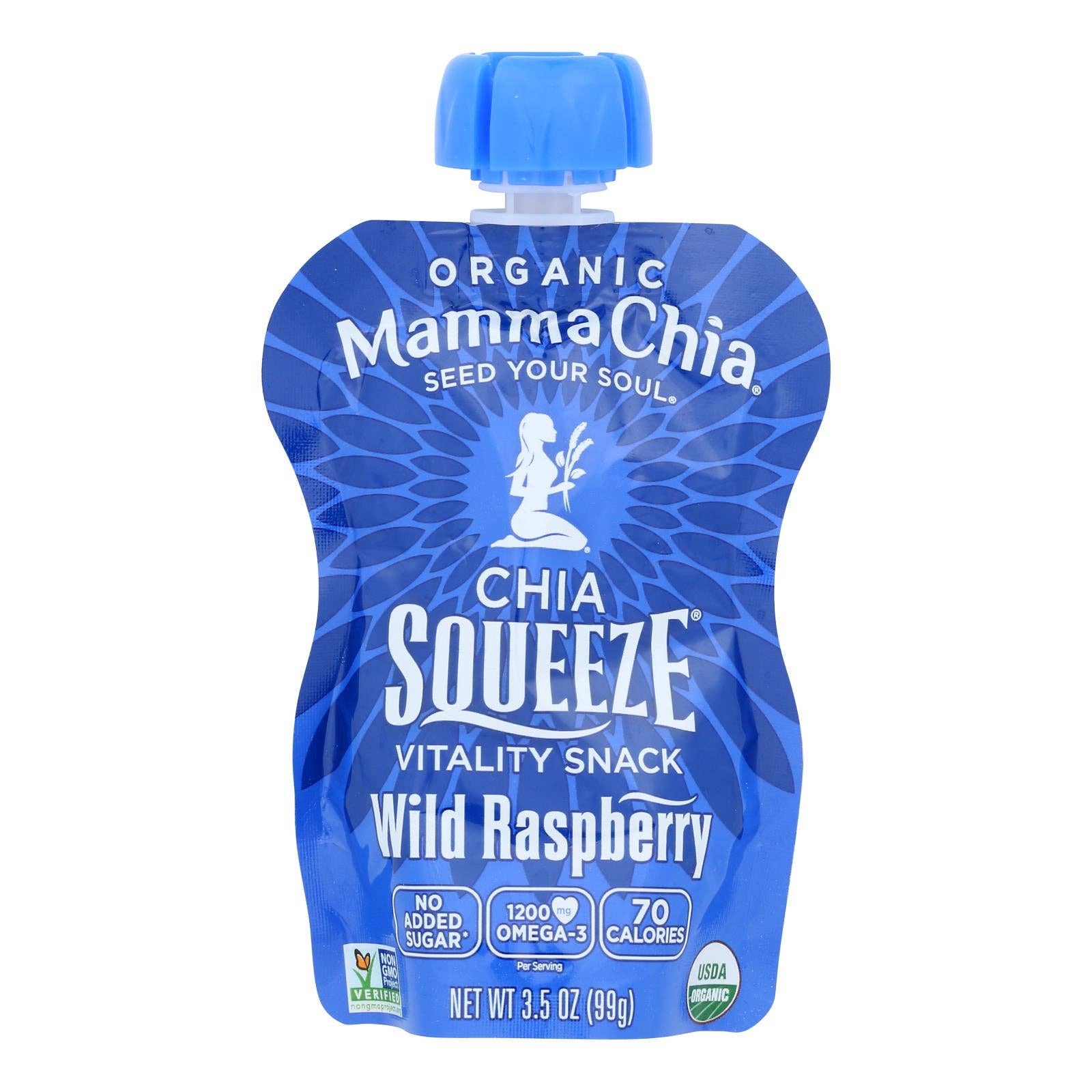 Ware Spark - Wholesale Fruit Snacks - Mamma Chia Wild Raspberry Organic Vitality Snack - Case Of 16 - 3.5 Oz.0