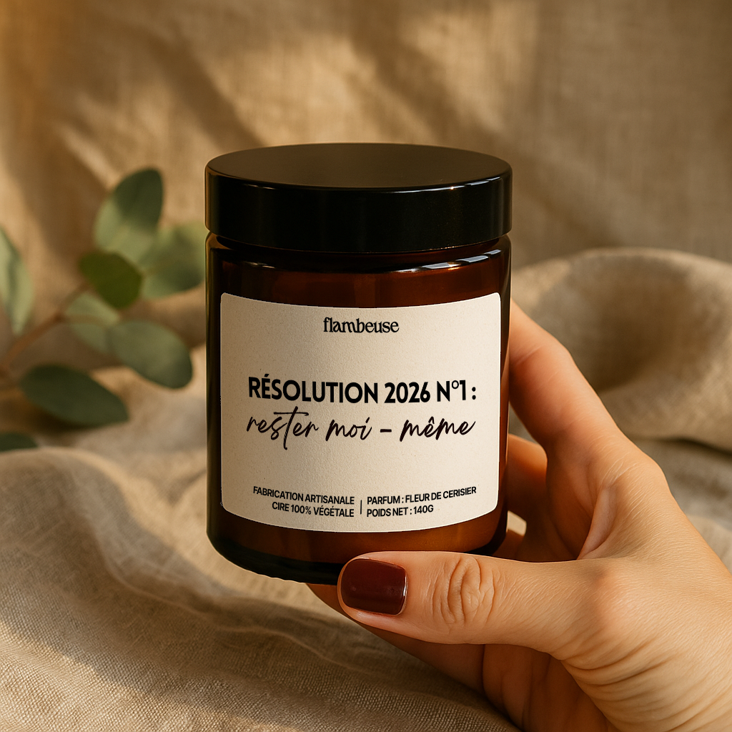 Flambeuse - Wholesale Jar/Filled Candle - Scented candle "Resolution 2026 No. 1: Stay Myself"2