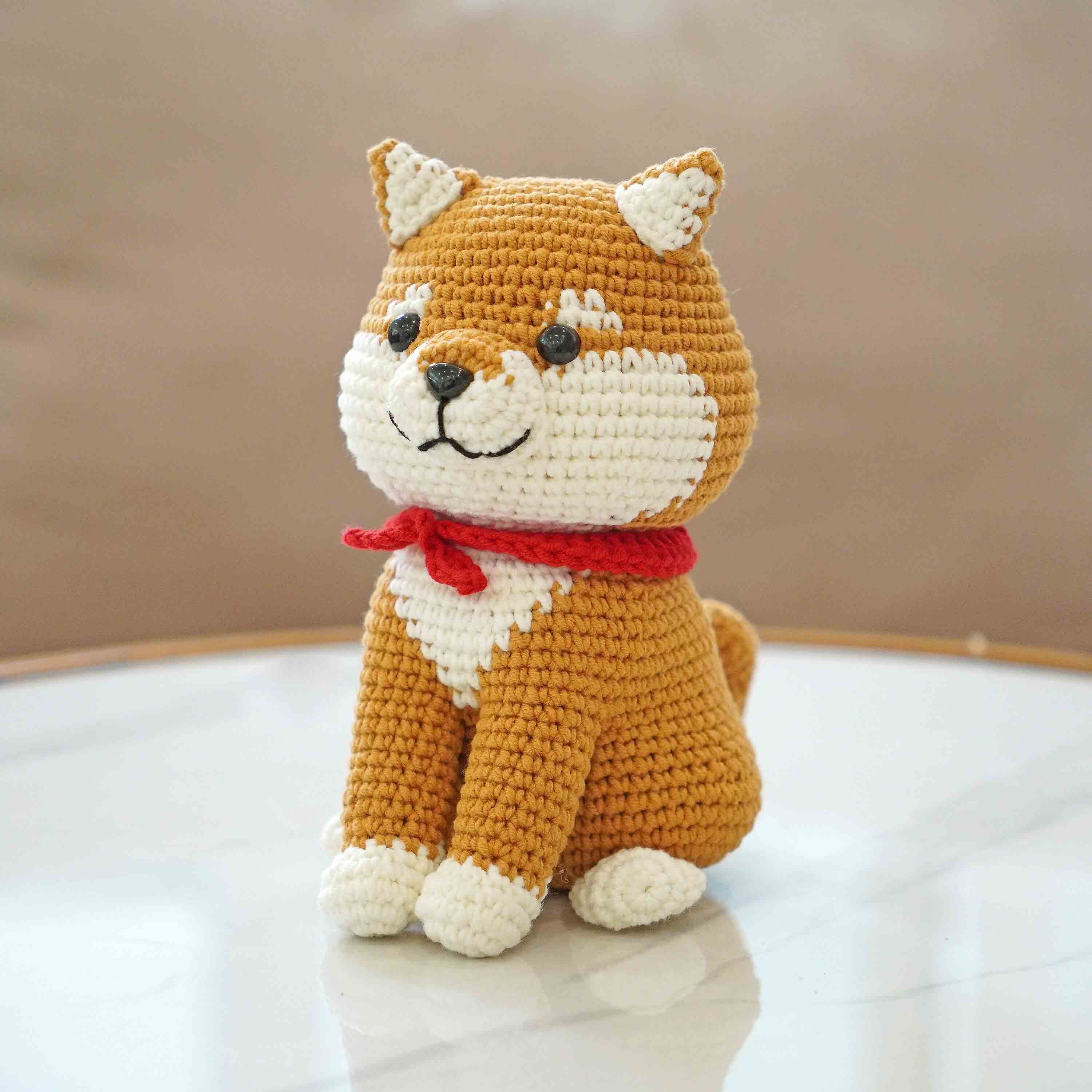 TOMOPOD LLC – wholesale Car Decorative Charm - Unisex – Chibi the Shiba Inu and The Octopus Amigurumi Crochet0